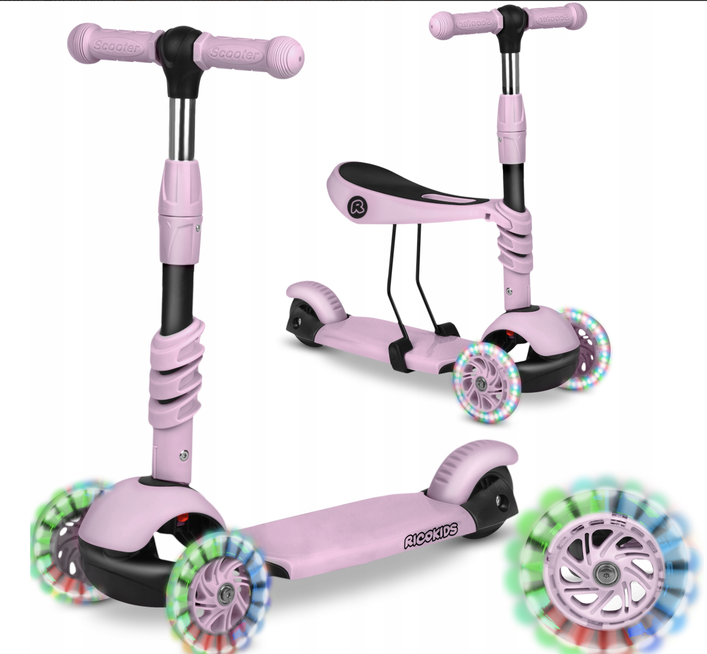 HULAJNOGA DLA DZIECI JEŹDZIK 3w1