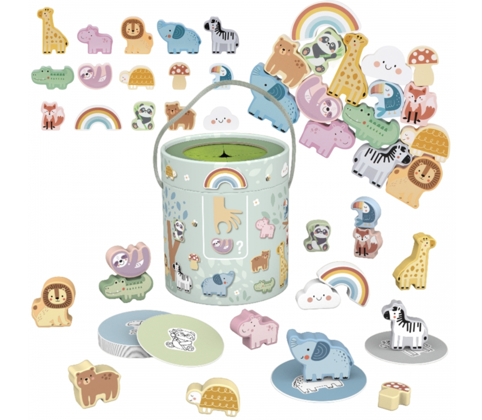 Tajemnicze Pudełko Dotknij i Dopasuj FSC WOOPIE GREEN